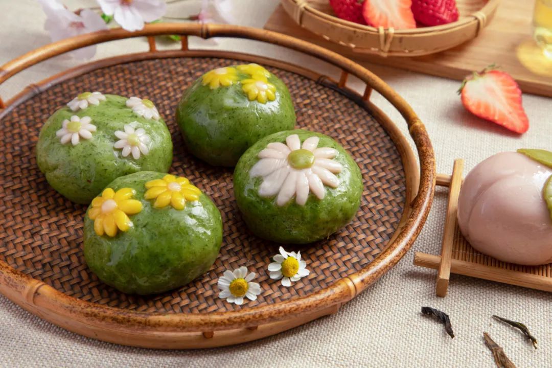 今日清明,青团"开花"了