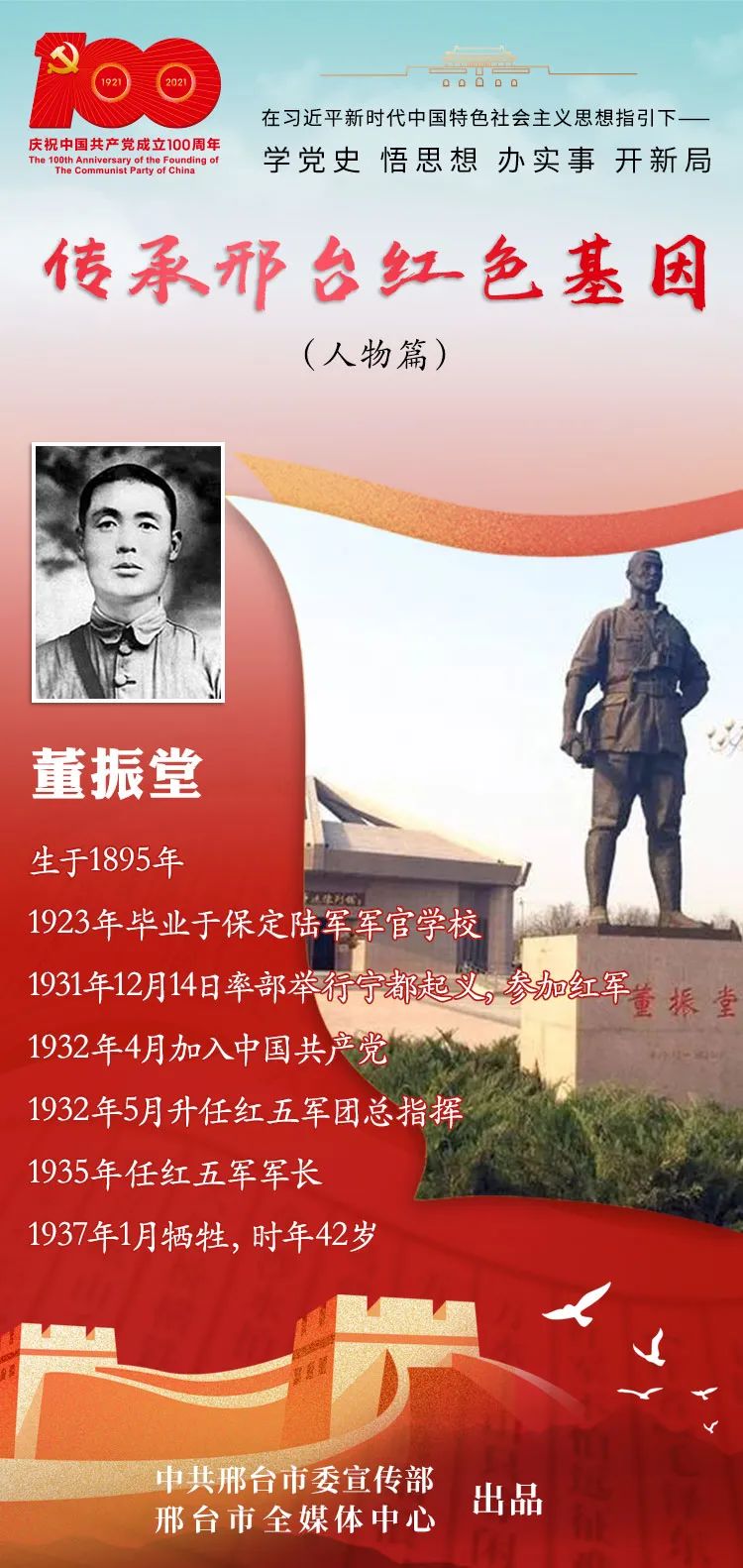 传承邢台红色基因·人物篇②董振堂:坚决革命的同志