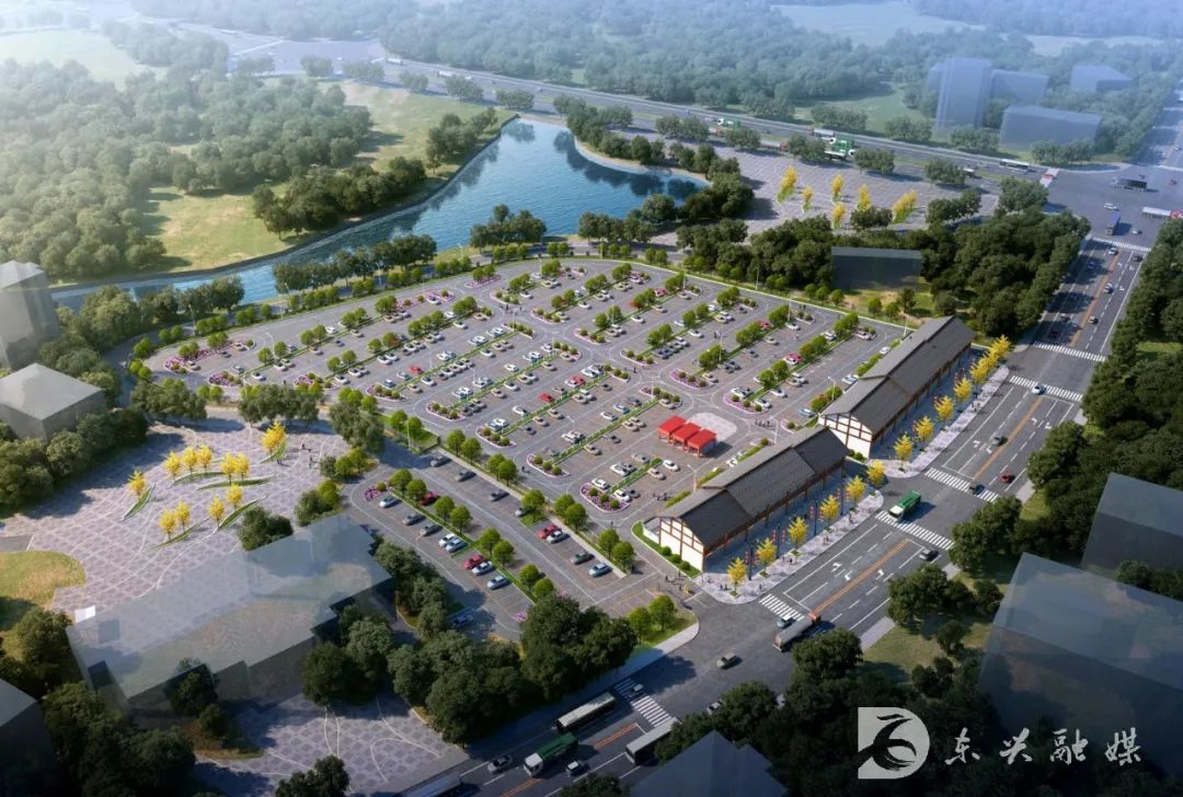 东兴区将规划建设6座5g 智慧公共停车场,分别是小青龙河湿地公园停车