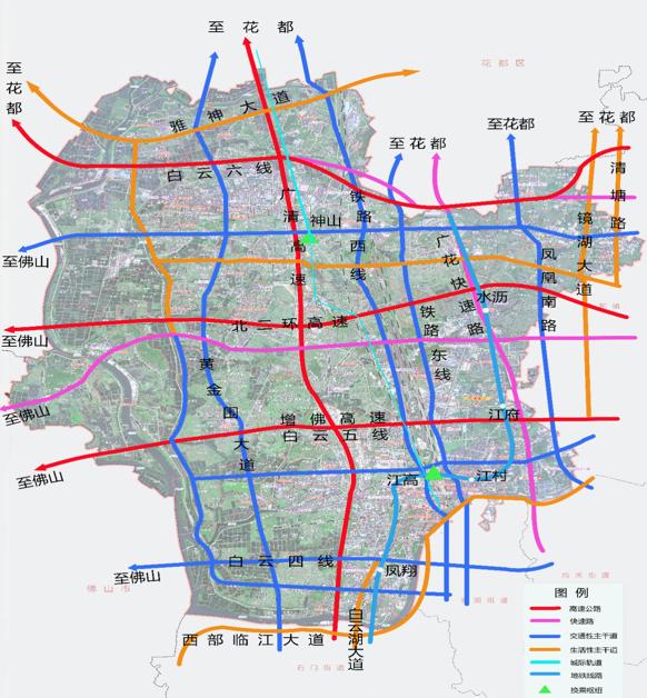 江高镇交通便捷,辖内有广清高速公路,广州北二环高速