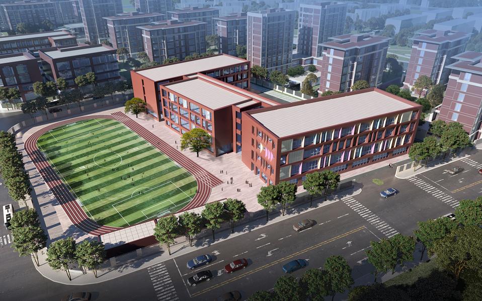 定名为"天津市西青区华诚中学",总建筑面积14050平方米,建成后可满足
