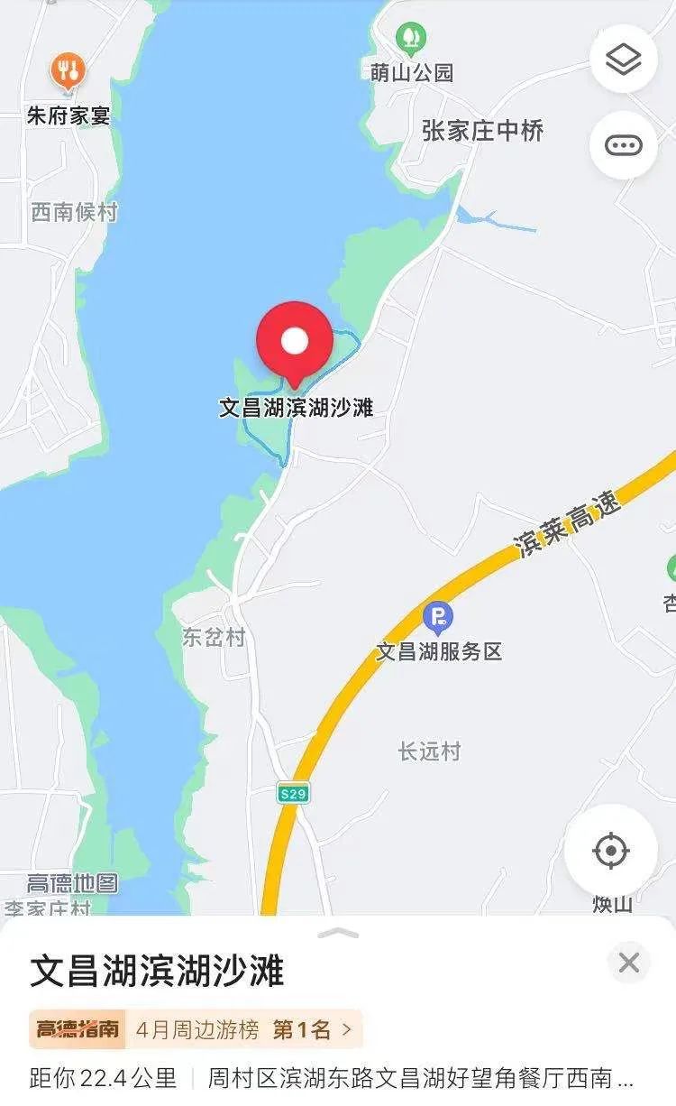 淄博文昌湖地图图片