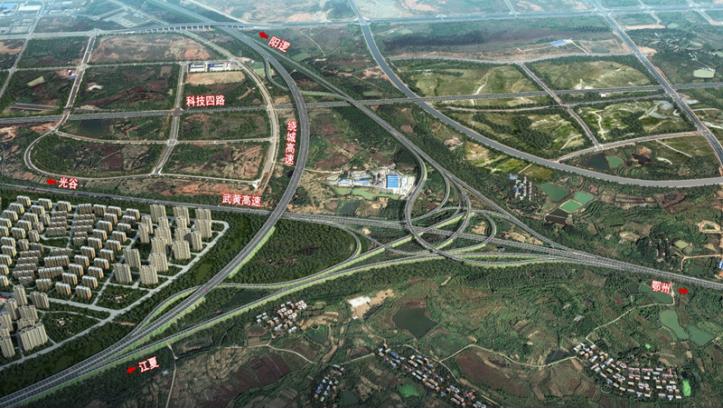武汉绕城高速公路中洲至北湖段改扩建工程项目位于武昌滨江商务区核心