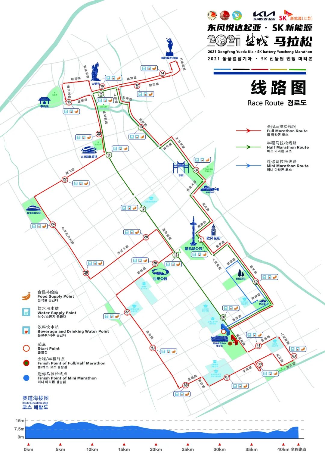 下周日盐马开跑这些路段交通管制