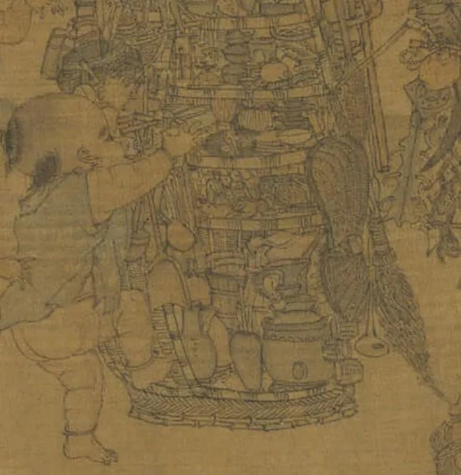 国宝李嵩市担婴戏亮相台北故宫用15幅货郎图展现古代移动杂货店