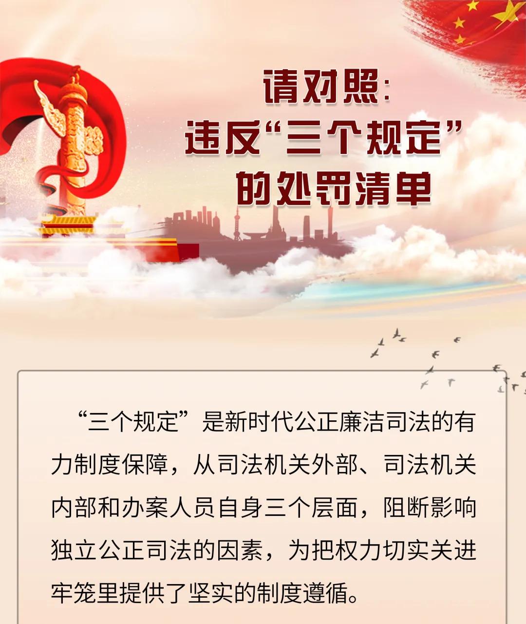 【三个规定】 对照违反"三个规定"的处罚清单,劝君莫要心存侥幸!