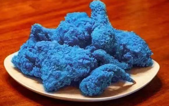 嘘我发现了减肥密码只要把食物都做成蓝色的