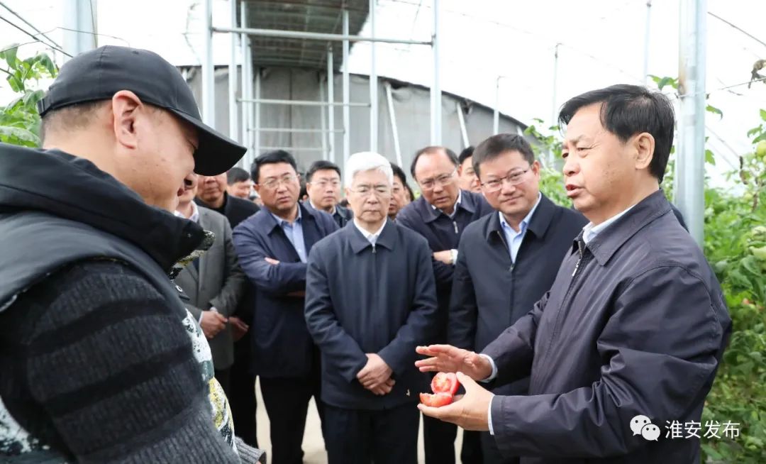 会副主任委员王宪魁,全国人大农业与农村委员会委员张烈英率队来淮,就