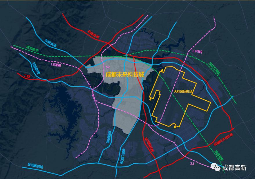 成都未來科技城設計草案公示引入未來產業打造無車街區