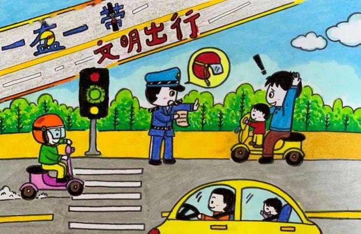 文明交通今天出门骑车你戴头盔了吗