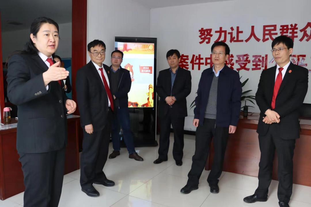 区委书记刘中青调研指导政法队伍教育整顿工作