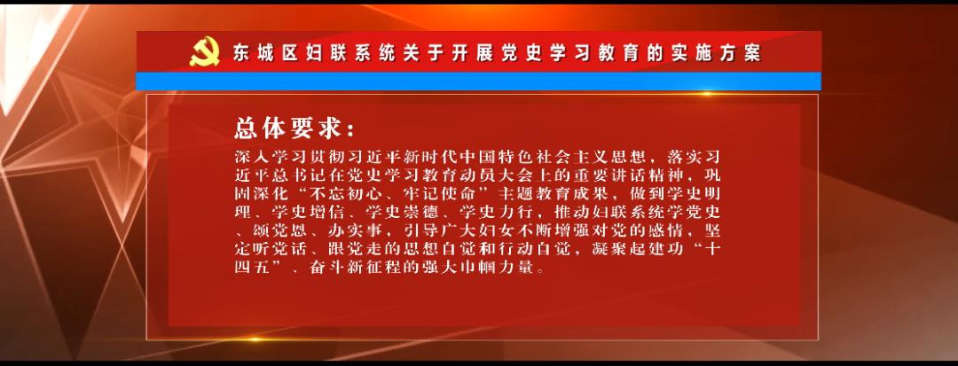 东城区妇联我为群众办实事实事项目点亮初心人党史学习教育系列活动