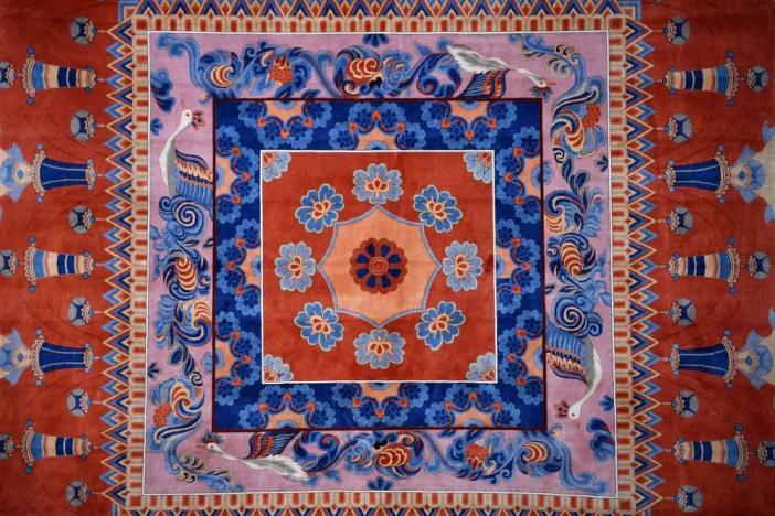 天水丝毯一丈毯千两丝