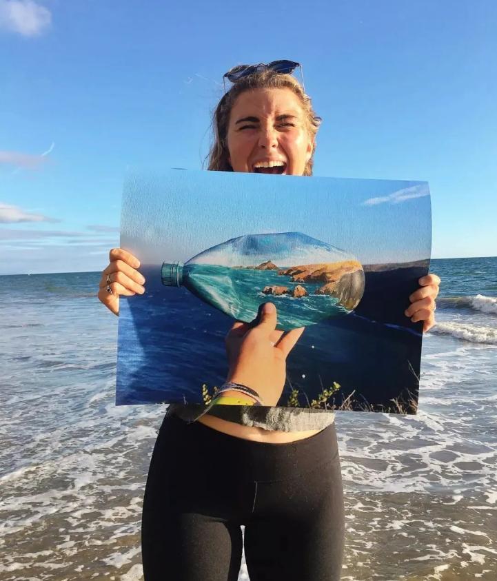 她随手捡垃圾秒变艺术品这样的艺术家多来点好吗