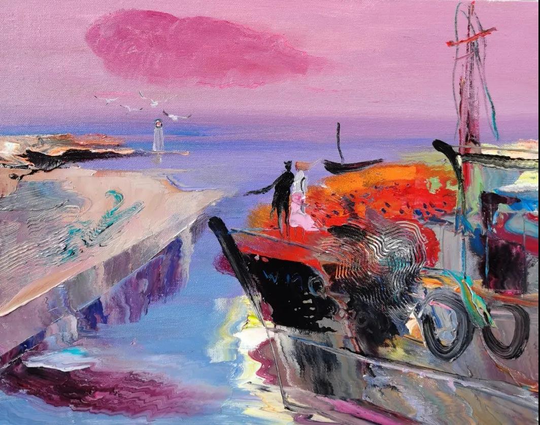 汪明强海洋油画研究展在沪举办