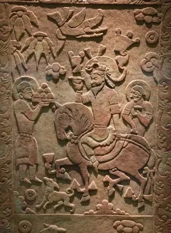 地宫浮雕粟特人的在华生活