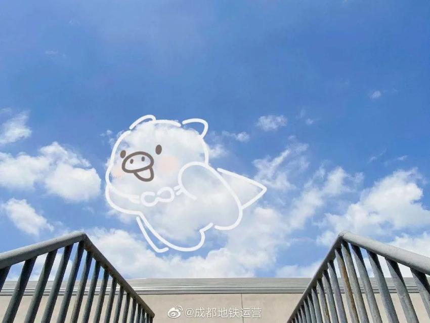 漫天棉花糖成都蓝惊艳朋友圈