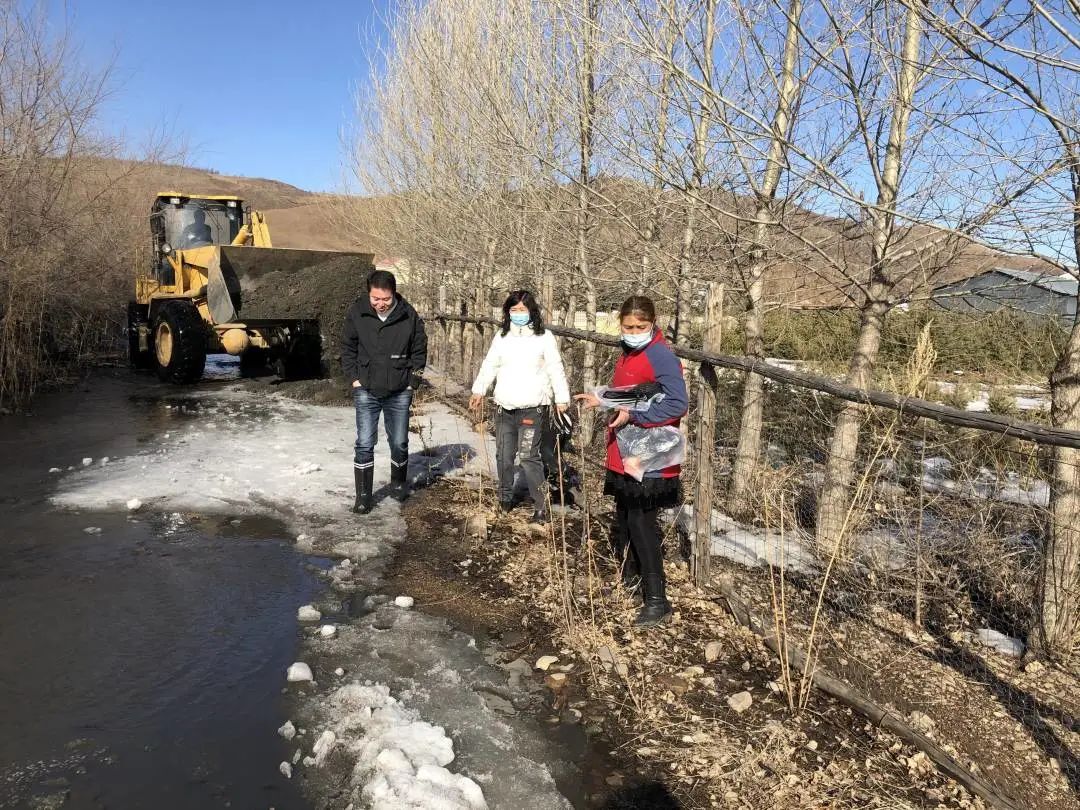 我帮你进行时五岔沟镇积极开展融雪性水灾救灾行动