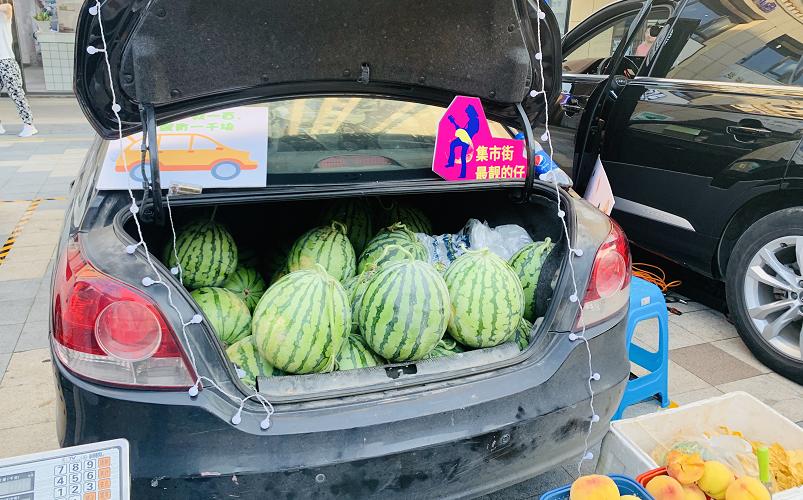 新玩法宁远堡龙景村后备箱集市开摊啦