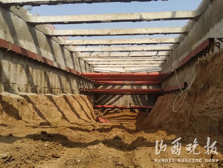太原地铁1号线新进展东太堡站基坑开挖见底