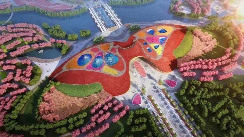 你好花博今天众多媒体记者齐聚崇明带你探营花博园区