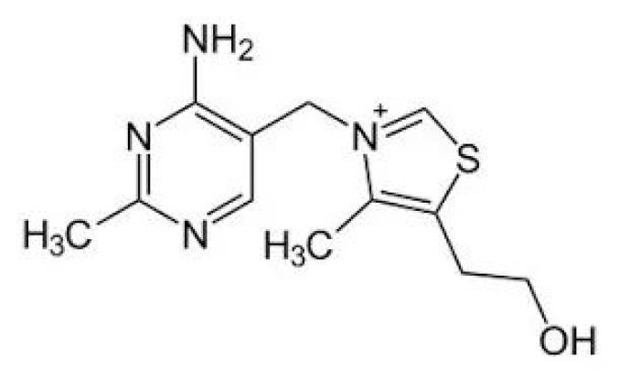 硫胺素分子结构