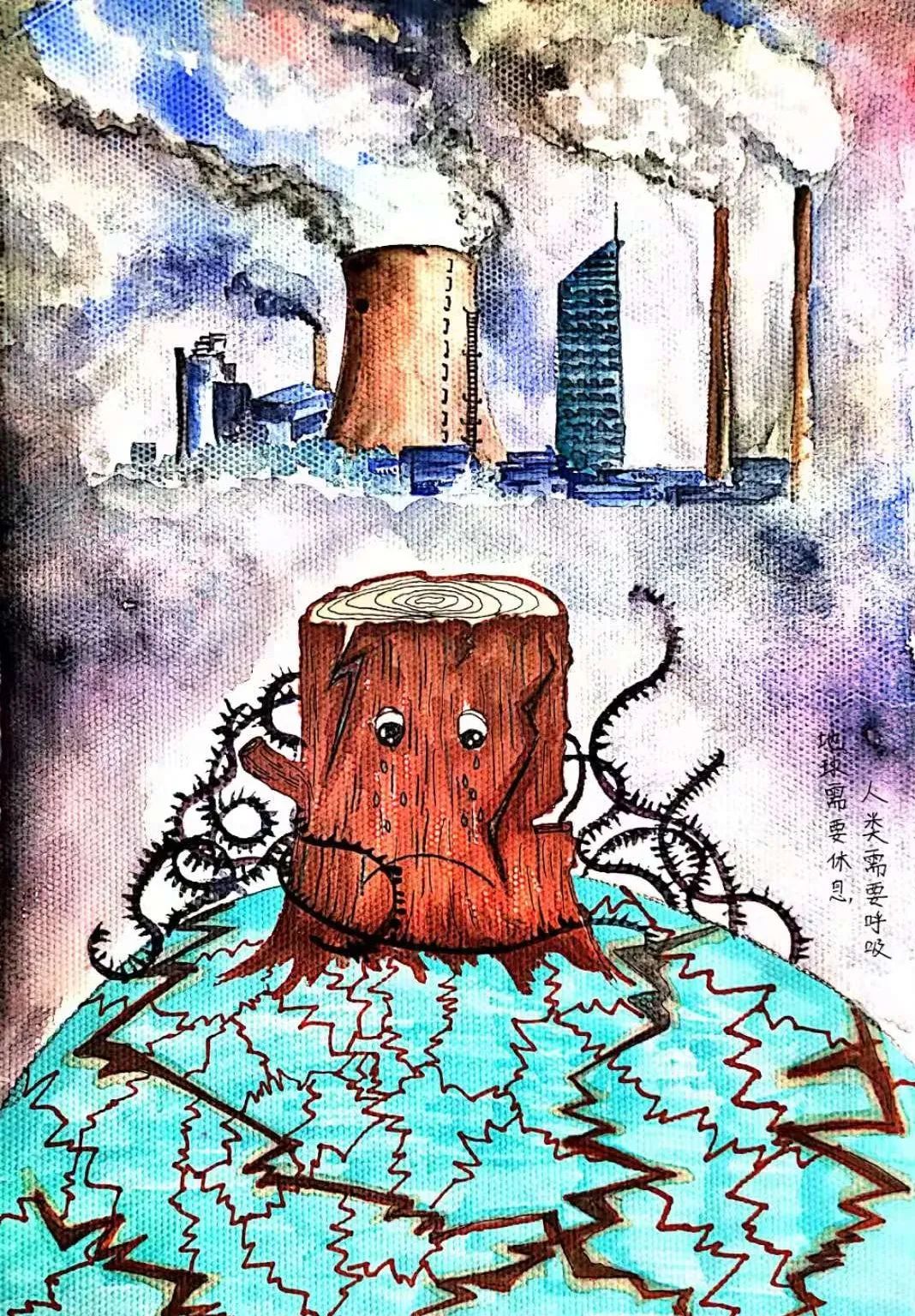 67世界地球日儿童画公益大赛结果出炉