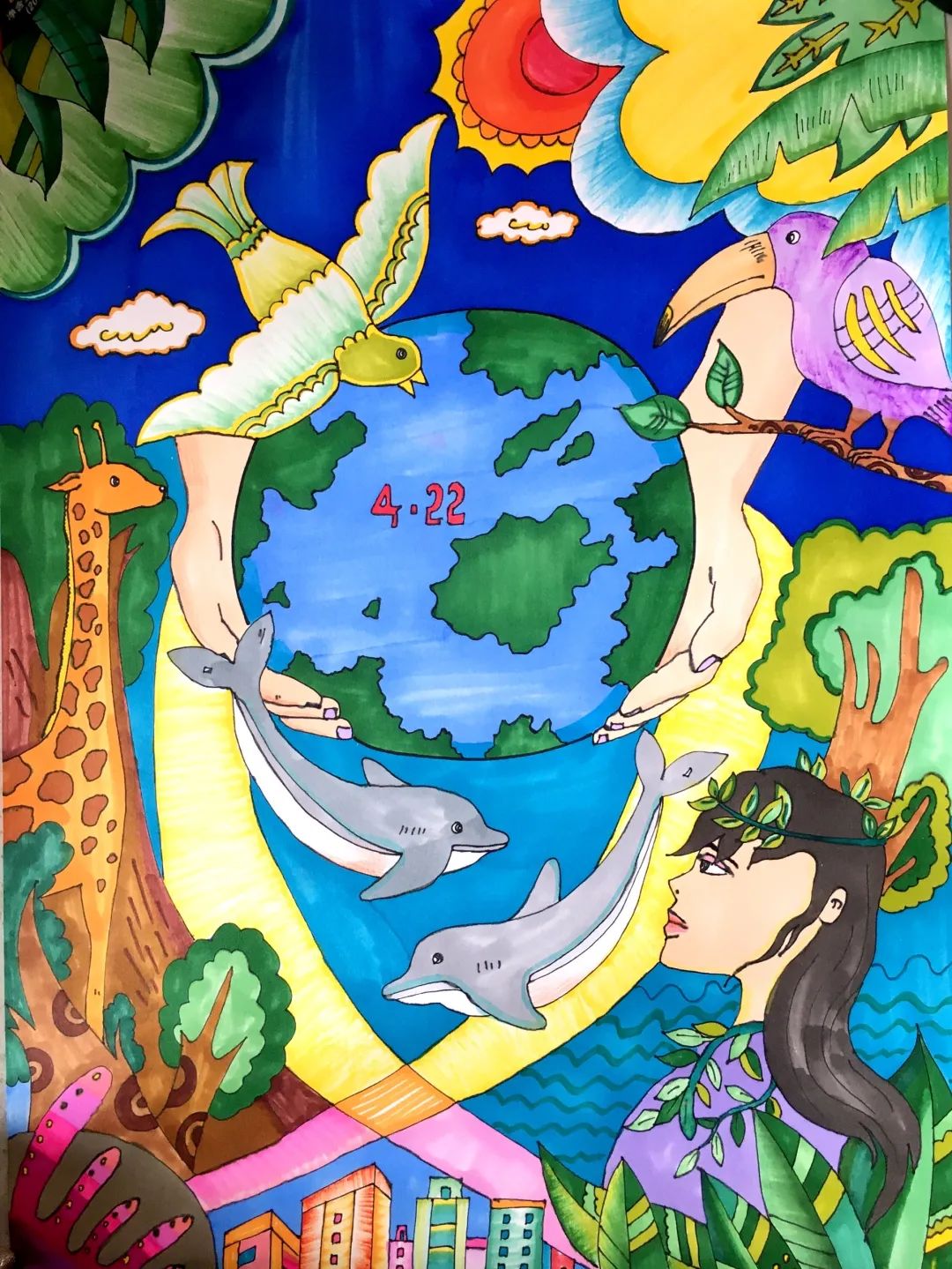 67世界地球日儿童画公益大赛结果出炉