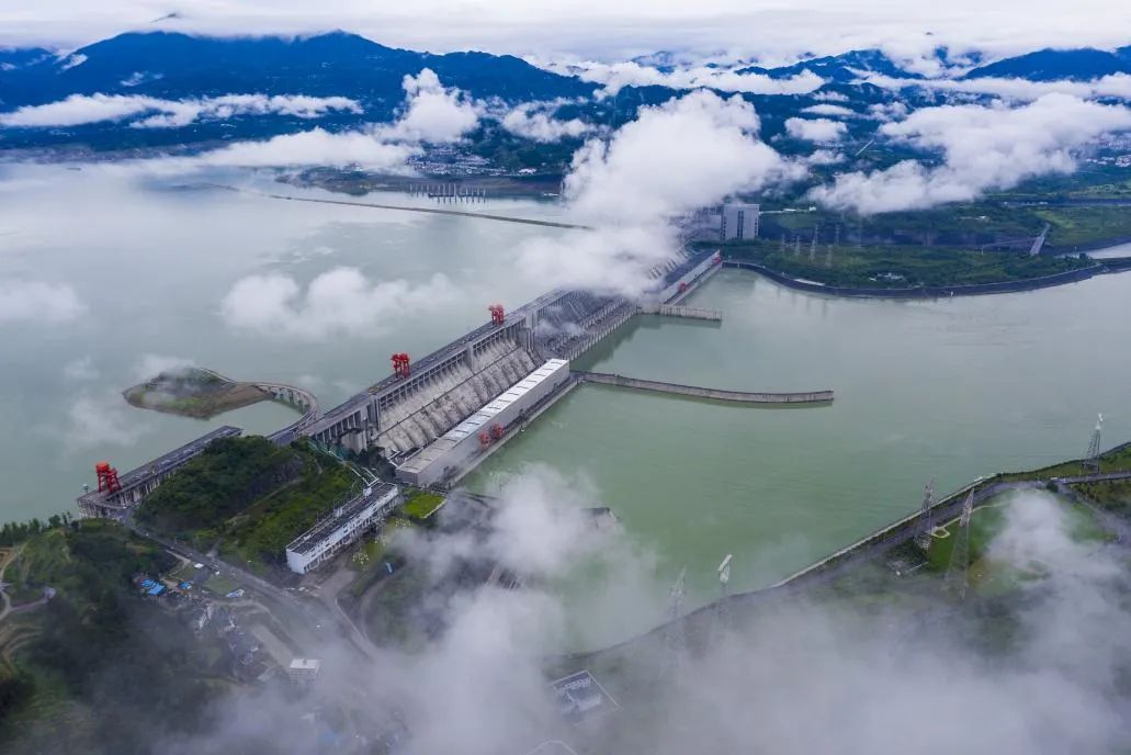 三峡大坝卫星全景图图片