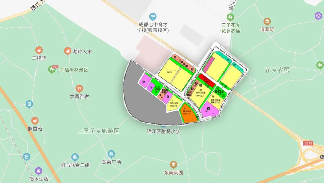 锦江区三圣乡规划图图片