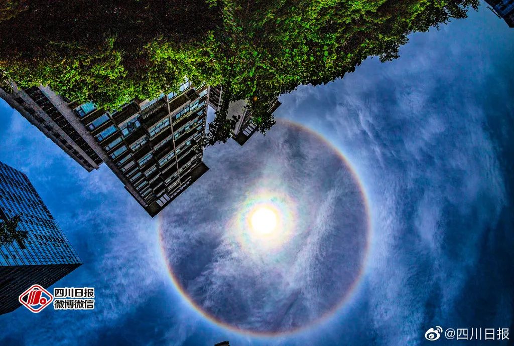 成都日晕大片刷屏了