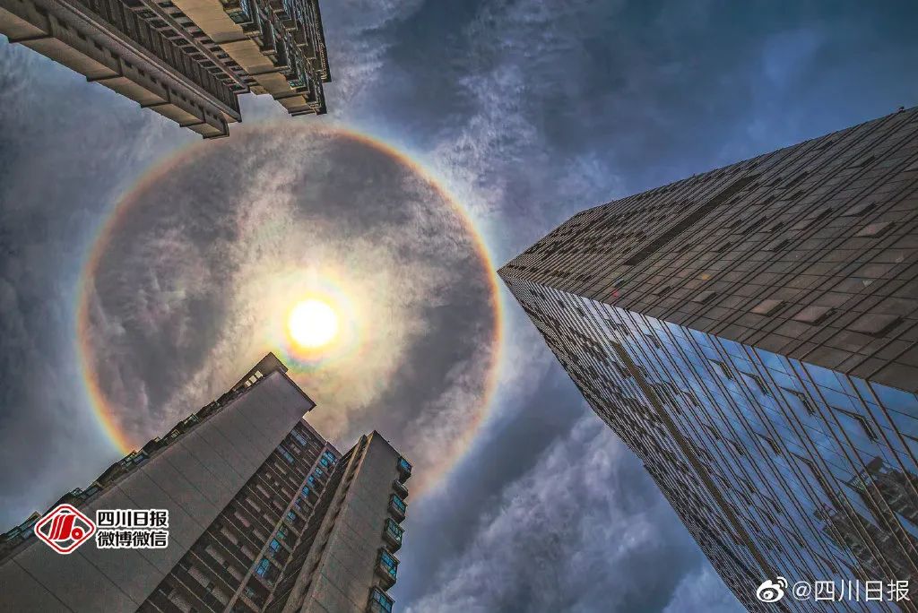 成都日晕大片刷屏了