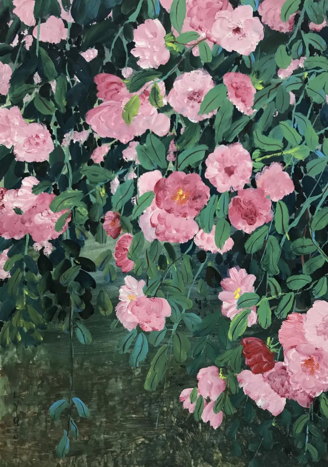 不仅千姿百态,各展风韵李业芹的"花花世界"与现代水粉画法融合了剪纸