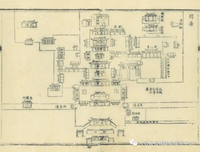 知府衙门平面图图片