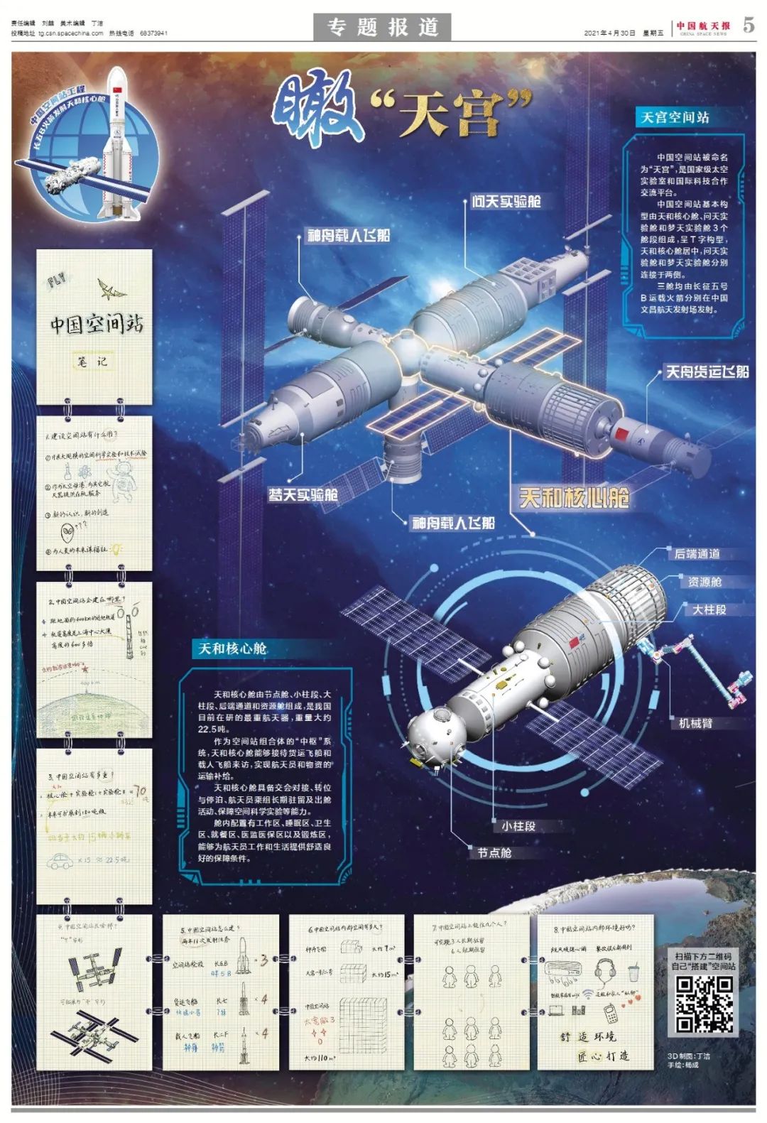 中國航天報今日高清版面速覽