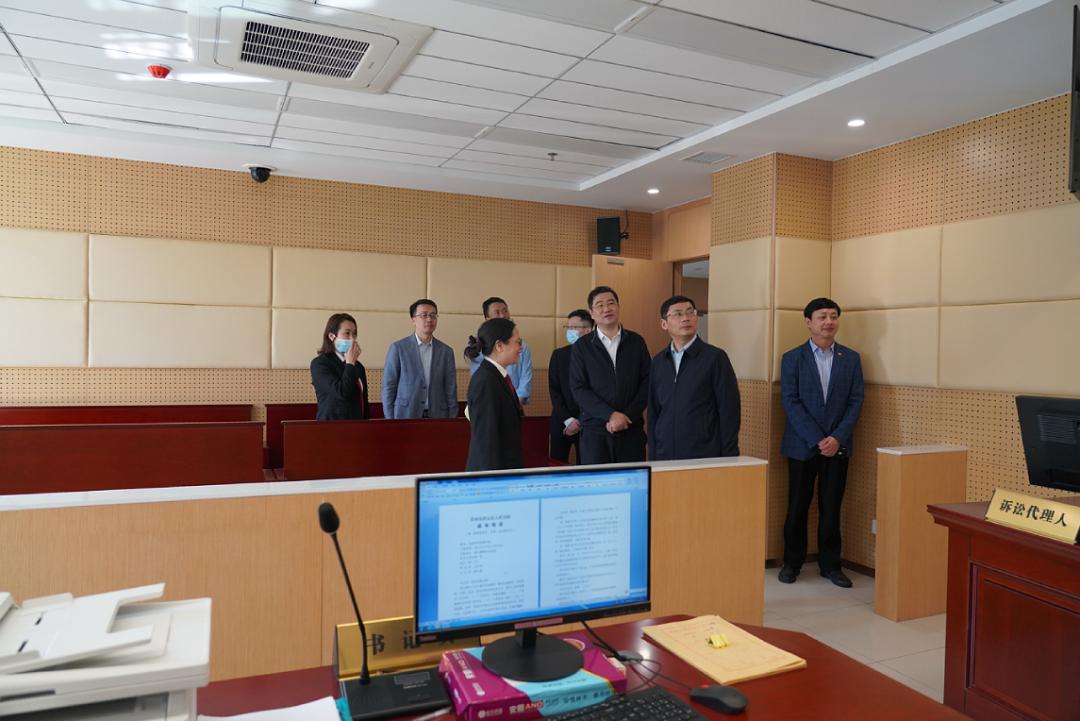 教育整顿丨区党工委委员,区委常委,政法委书记陆振华至我院狮山横塘