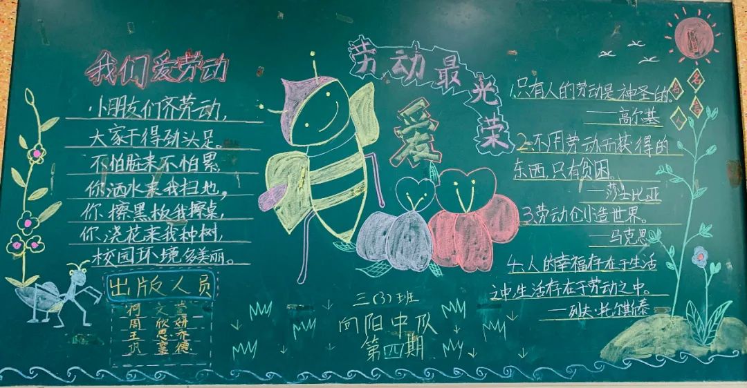 围观金山学子们五一节黑板报作品你最pick哪一款