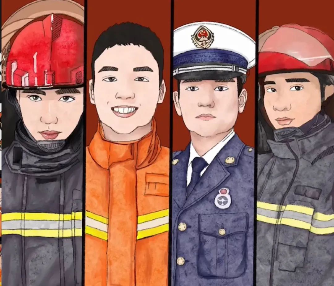 手绘蓝朋友定格瞬间温暖再现