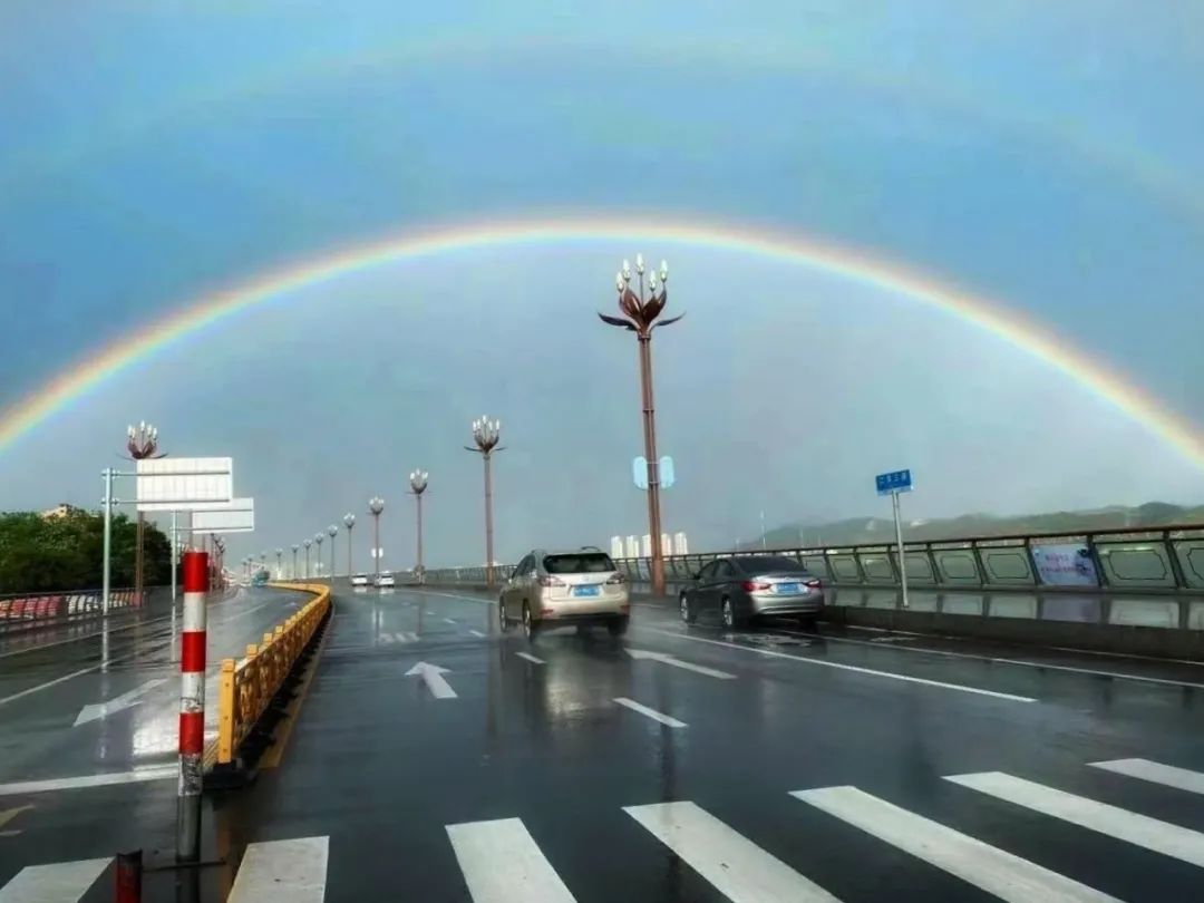 雨后彩虹桥图片大全图片