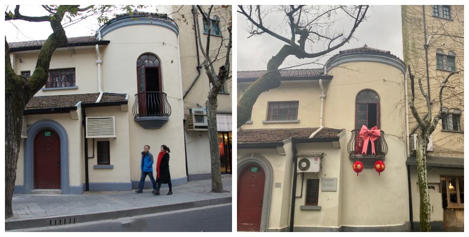 这座网红阳台所在的武康路129号德利那齐宅,是上海市第五批优秀历史