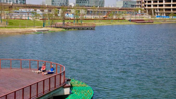 探索浦东森兰绿地47万㎡森兰湖开放绿地整体预计2024年建成