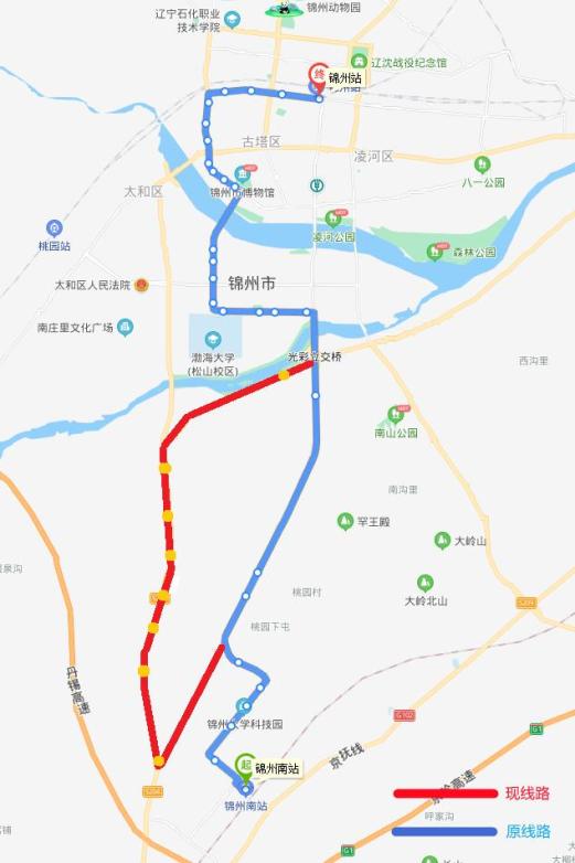 锦州外环路线图图片