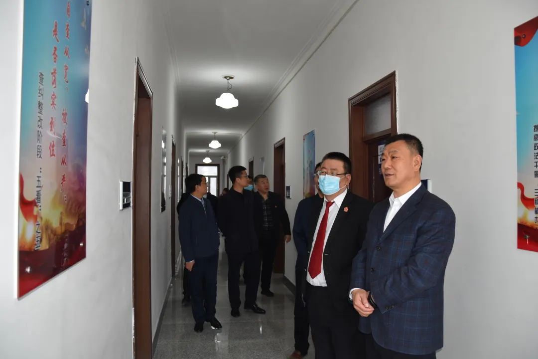 热烈庆祝建党100周年周传来一行对区法院队伍教育整顿