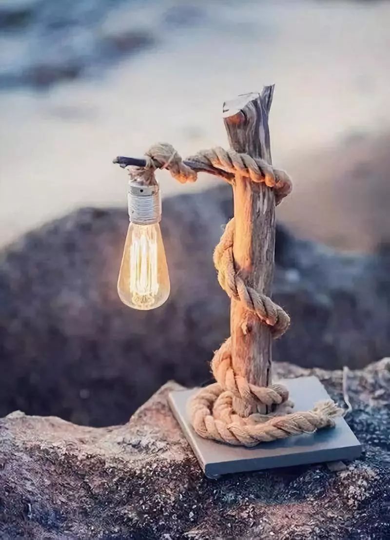 民宿创意树枝做的灯美翻了整个民宿