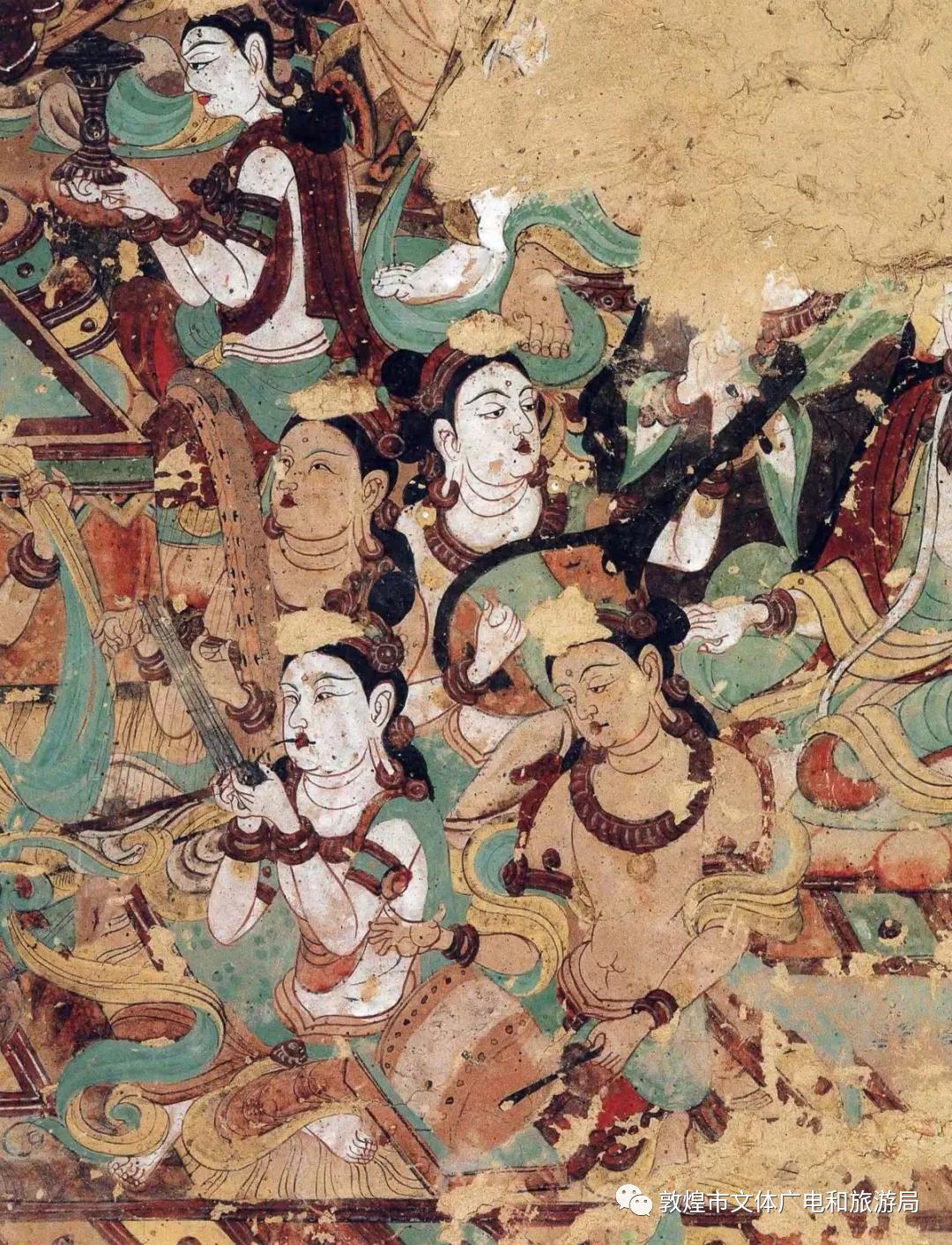 (东),又有西域龟兹乐舞的万种风情(西),更兼西凉乐舞的婀娜多姿(本地)