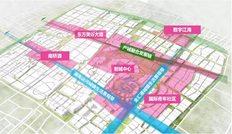 示意图南桥源老城社区,东方美谷大道,国际青年社区,奉贤新城中小企业