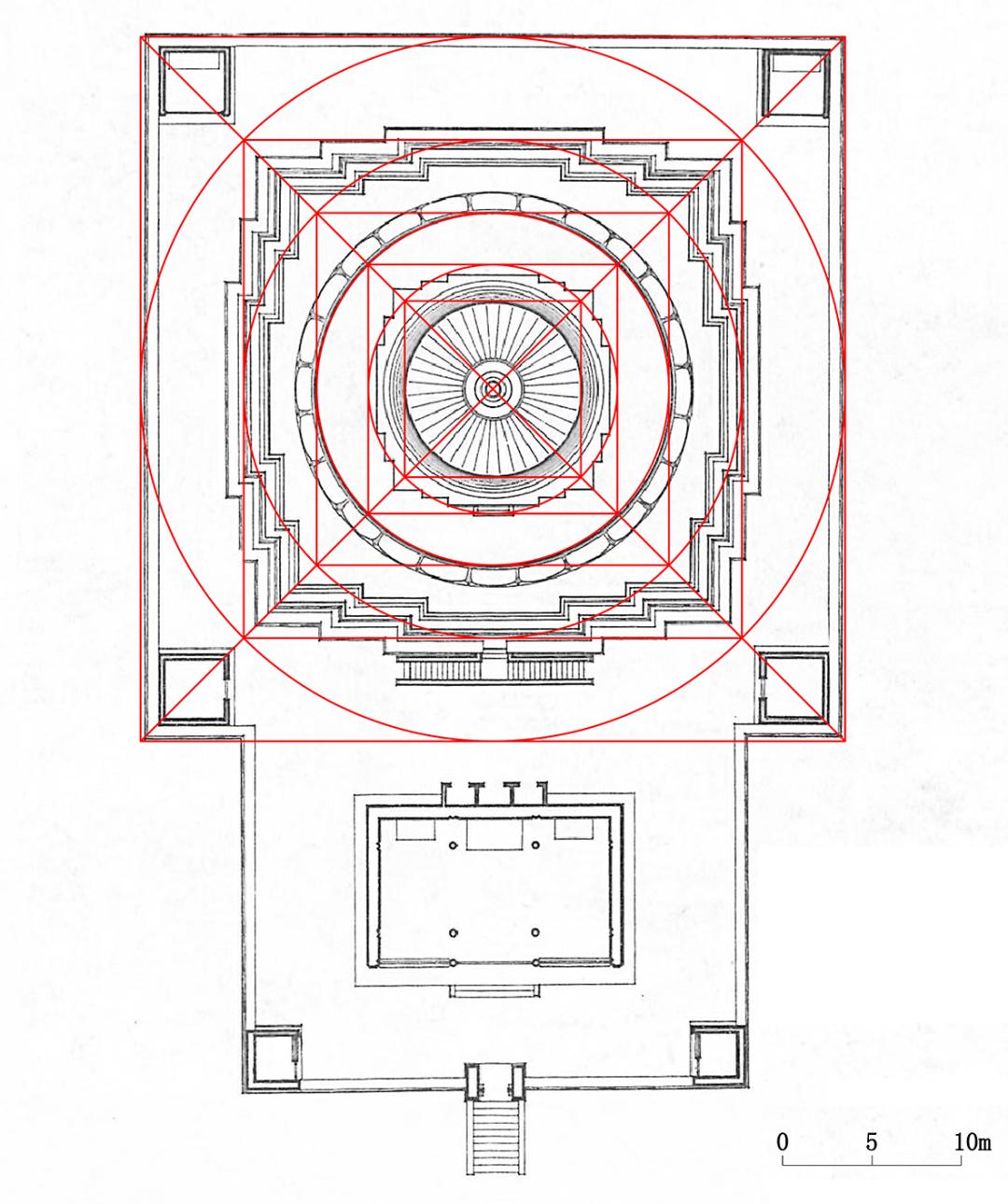 白塔寺平面图图片