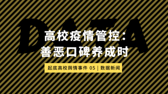 高校疫情管控：善惡口碑養成時 | 起底輿情事件·數新05