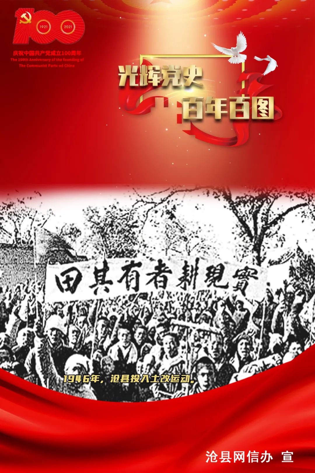 党史学习教育海报光辉党史百年百图②