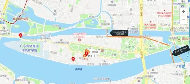 珠江第二条人行桥准备开工五羊新城步行即达二沙岛